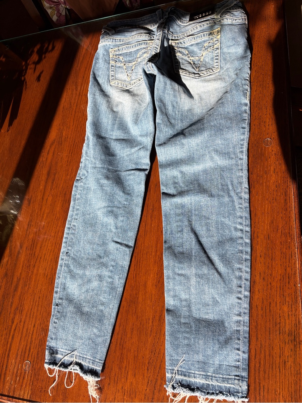 Vigoss Light Blue Cropped Ankle Jeans